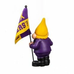 New 🛒 Evergreen Louisiana State University, Flag Holder Gnome 🥰 -Garden Decor Shop unnamed file 9824