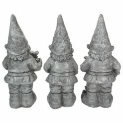 Best Sale 🎉 Northlight Set of 3 Gray Gardening Garden Gnomes Outdoor Statues 15.75" 😀 -Garden Decor Shop unnamed file 9842