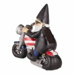 Deals 🧨 Zingz & Thingz Zingz & Thingz 8" Polyresin Solar Biker Gnome 👏