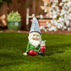 Promo 🎁 Zingz & Thingz Zingz & Thingz 7.25" Polyresin Cherry Gnome Solar Statue 🎁 -Garden Decor Shop unnamed file 9857