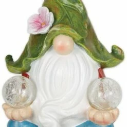 Budget ✔️ Zingz & Thingz Zingz & Thingz 11.6" Polyresin Meditating Gnome Solar Statue 😉 -Garden Decor Shop unnamed file 9866