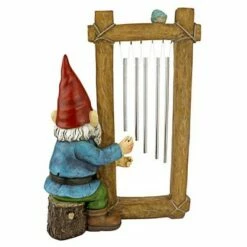 Best Sale ⭐ Design Toscano Ringing His Chimes Garden Gnome Statue - Multicolored 🤩 -Garden Decor Shop unnamed file 9937