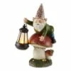 New 😉 Zingz & Thingz Zingz & Thingz 8.5" Polyresin Gnome on Mushroom Solar Statue 🎁