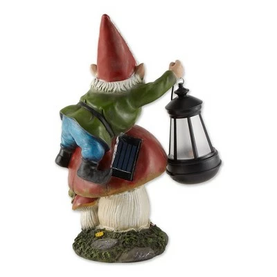 New π Zingz & Thingz Zingz & Thingz 8.5" Polyresin Gnome on Mushroom Solar Statue π 4 New π Zingz & Thingz Zingz & Thingz 8.5" Polyresin Gnome on Mushroom Solar Statue π - Image 2