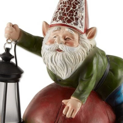 New π Zingz & Thingz Zingz & Thingz 8.5" Polyresin Gnome on Mushroom Solar Statue π 7 New π Zingz & Thingz Zingz & Thingz 8.5" Polyresin Gnome on Mushroom Solar Statue π - Image 5